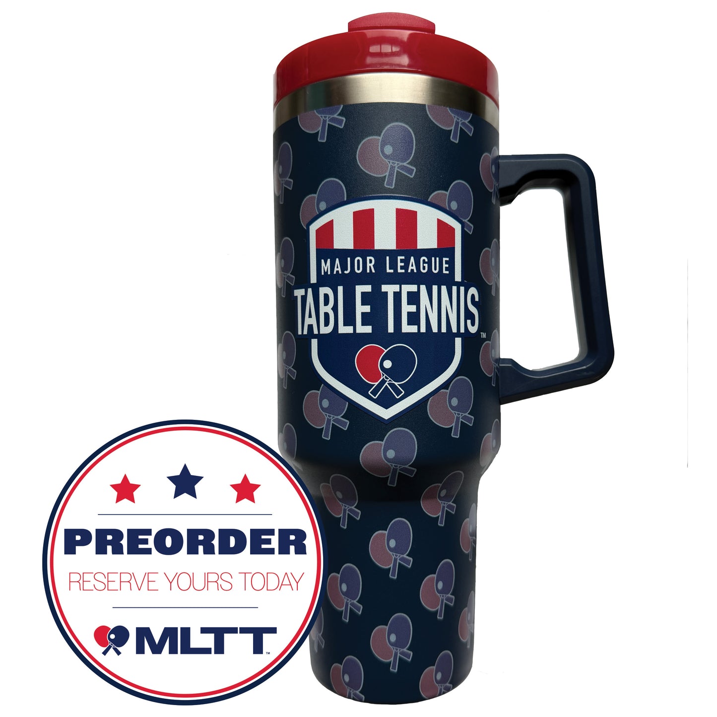 *PREORDER* Major League Table Tennis League Tumbler - 40oz Stainless Steel Tumbler