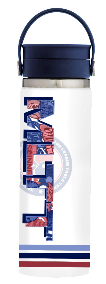 Major League Table Tennis League Water Bottle – 22oz Insulated Stainless Steel