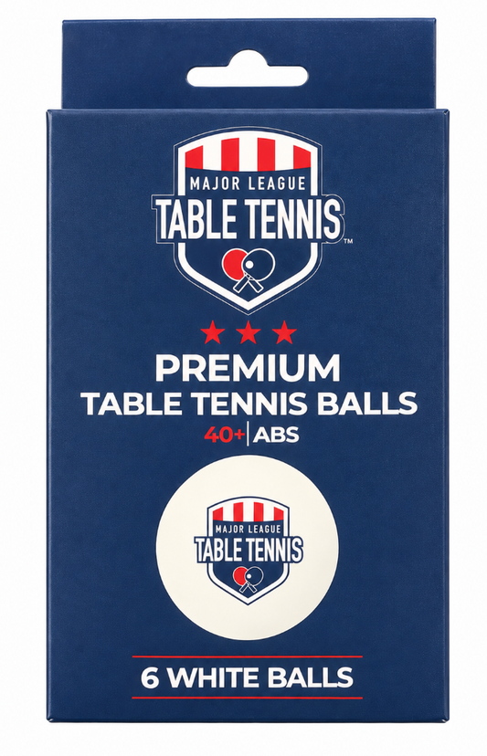 Major League Table Tennis 6-pack of Table Tennis Balls