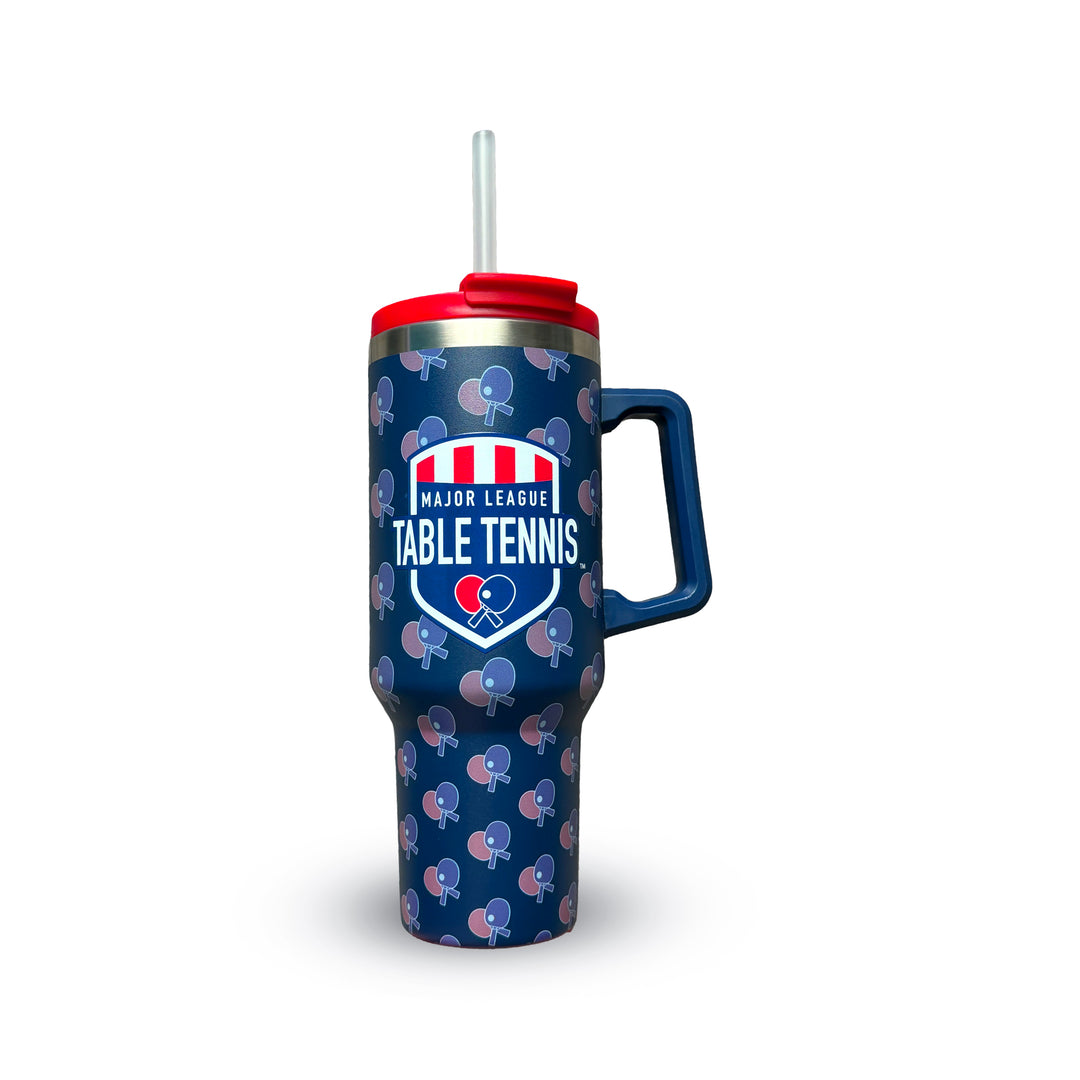 Major League Table Tennis League Tumbler - 40oz Stainless Steel Tumbler